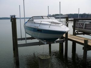 Boat on a lift