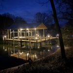 dock lit up at night (Medium)